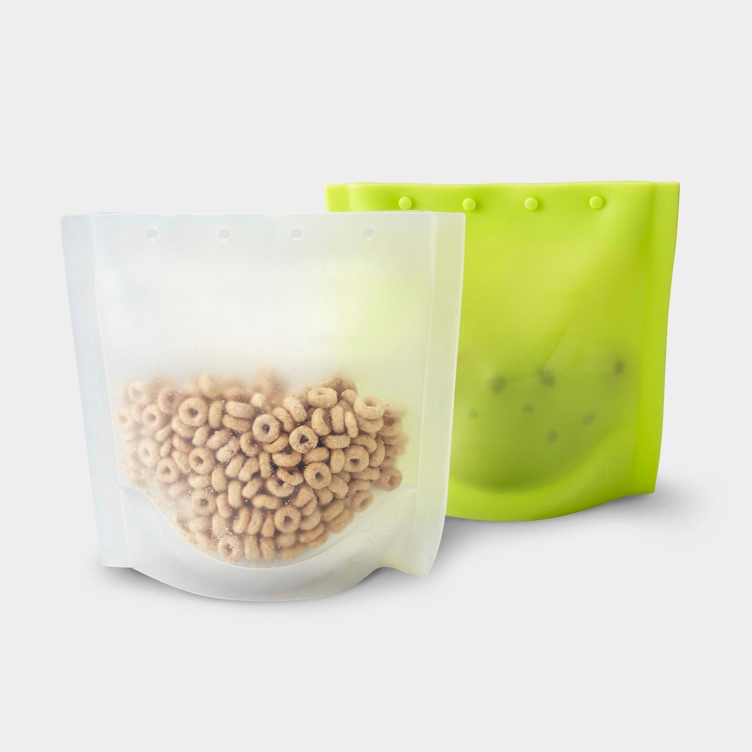 Reusable Silicone Snack and Storage Bags, 2pk - GoSili