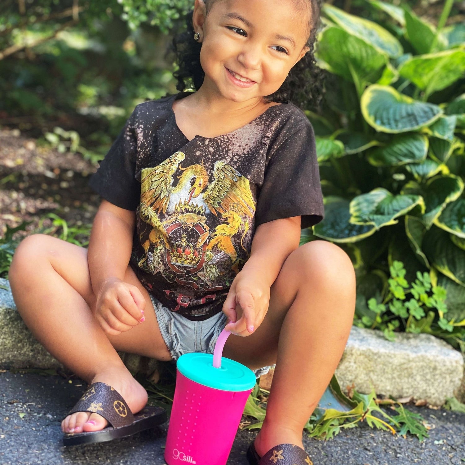 Silikids Silicone Straw Cup for Kids, 12oz - GoSili