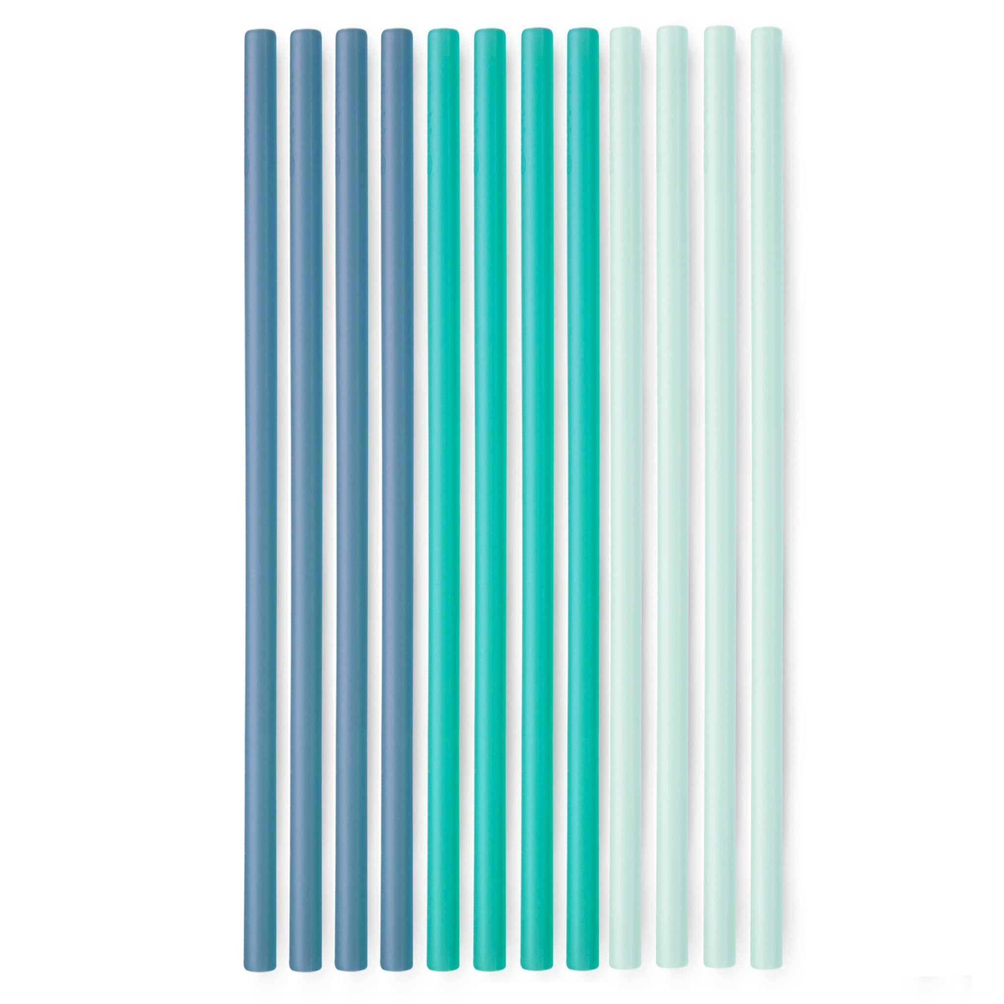 Extra - Long Reusable Silicone Straws, 4pk and 12pk - GoSili