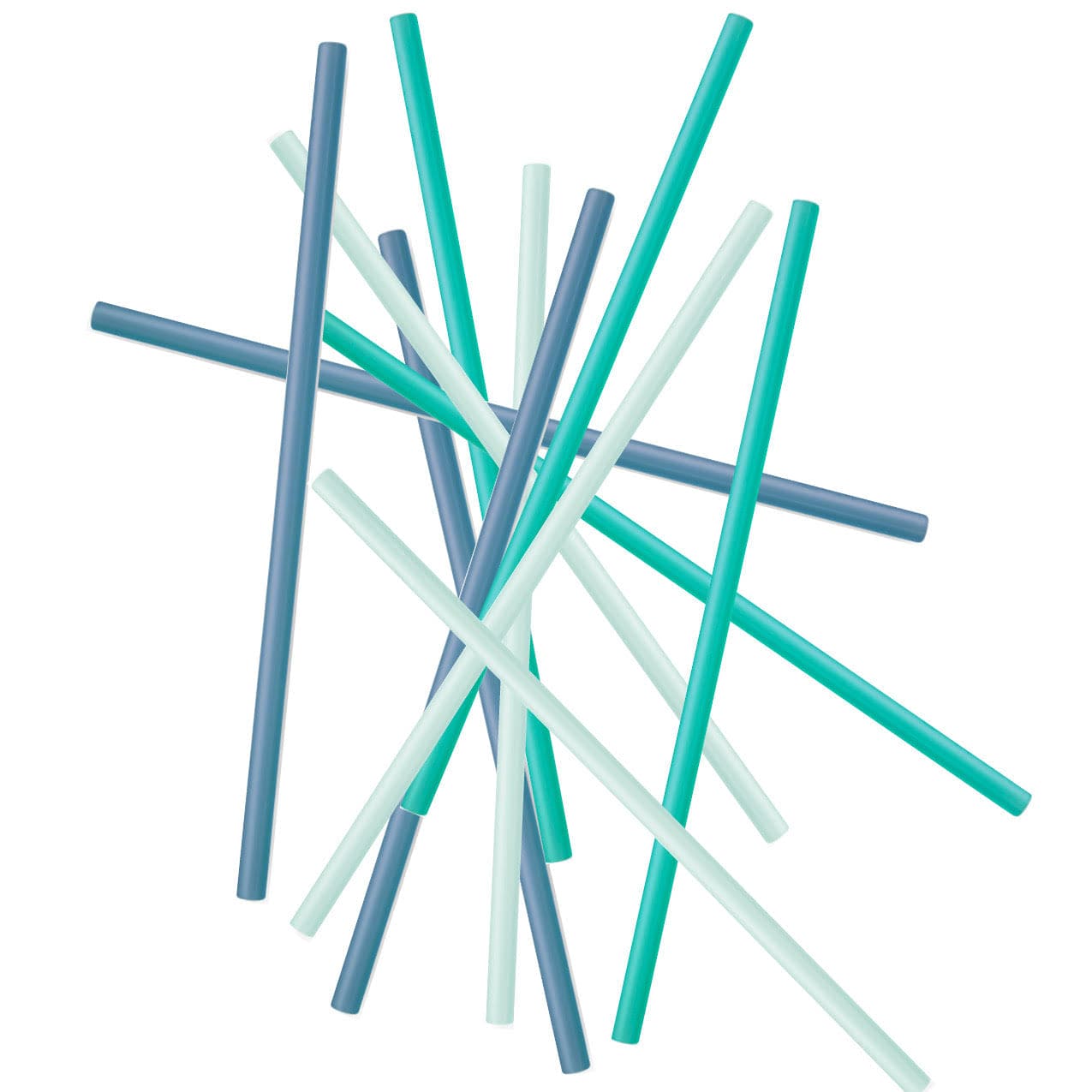 Extra - Long Reusable Silicone Straws, 4pk and 12pk - GoSili