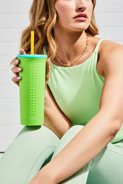 Reusable Silicone Straw Cup and Tumbler, 24oz - GoSili