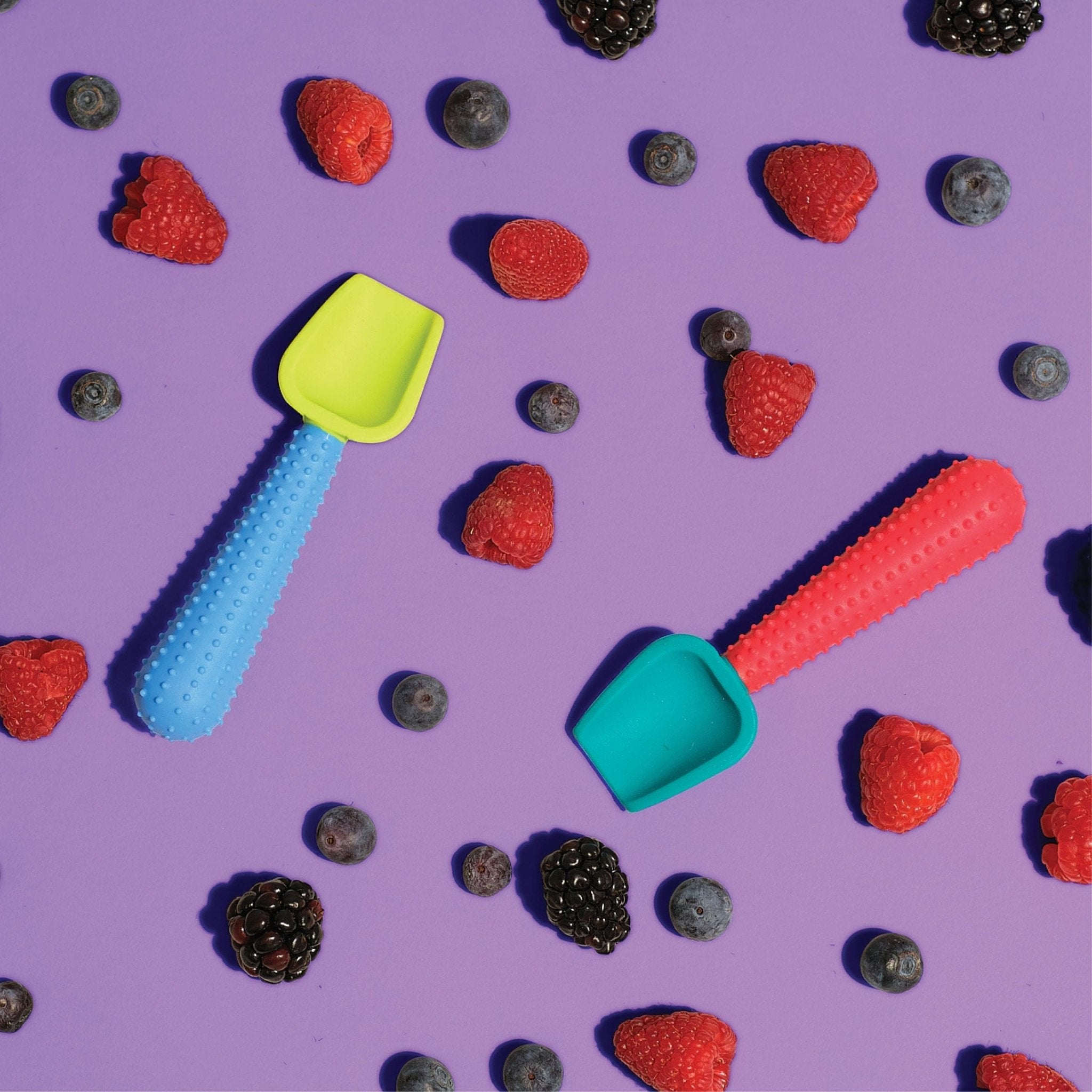 SiiliKids Silicone Baby Spoons, 2pk - GoSili