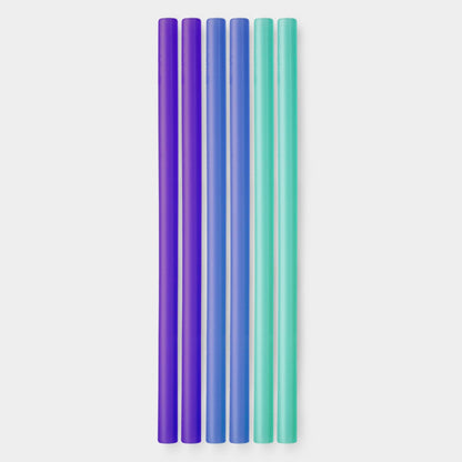 8&quot; Reusable Silicone Straw, 6pk - GoSili