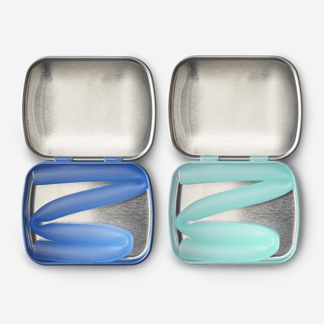 8" Reusable Silicone Straw & Travel Case, 2pk - GoSili