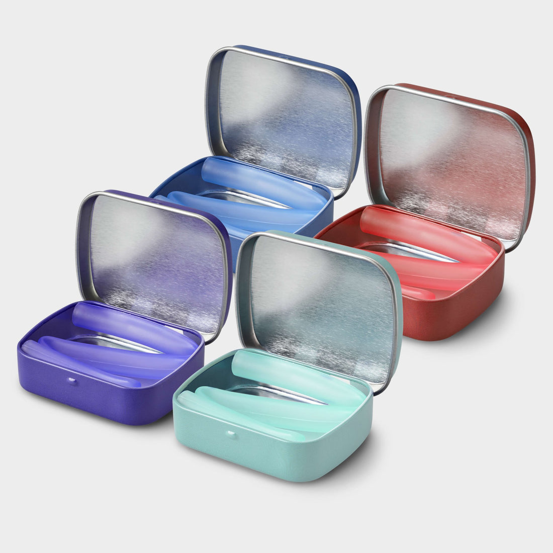 8" Reusable Silicone Straw & Travel Case, 4pk - GoSili