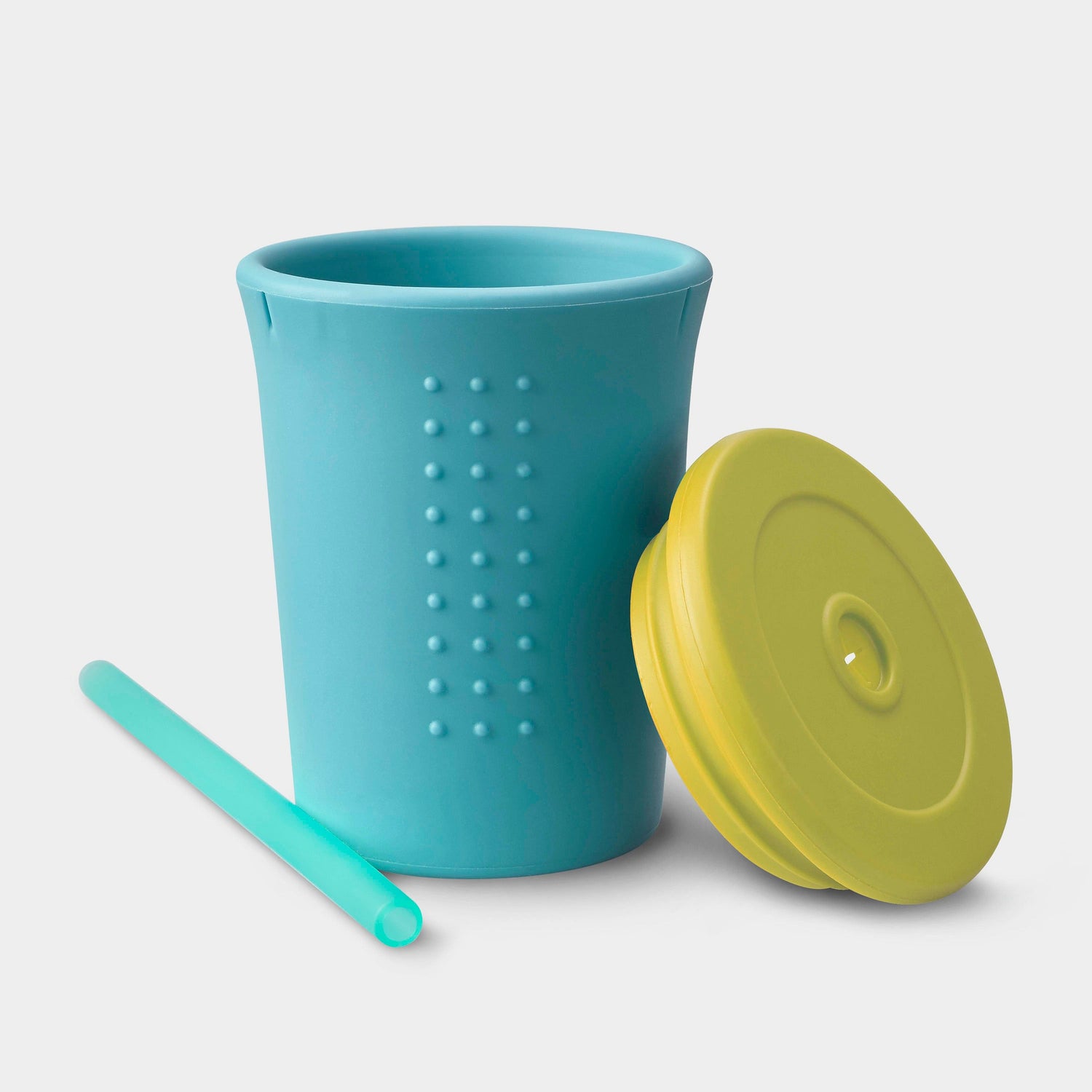 8 oz GoSili reusable cup made from 100% European-grade platinum silicone in vibrant colors.
