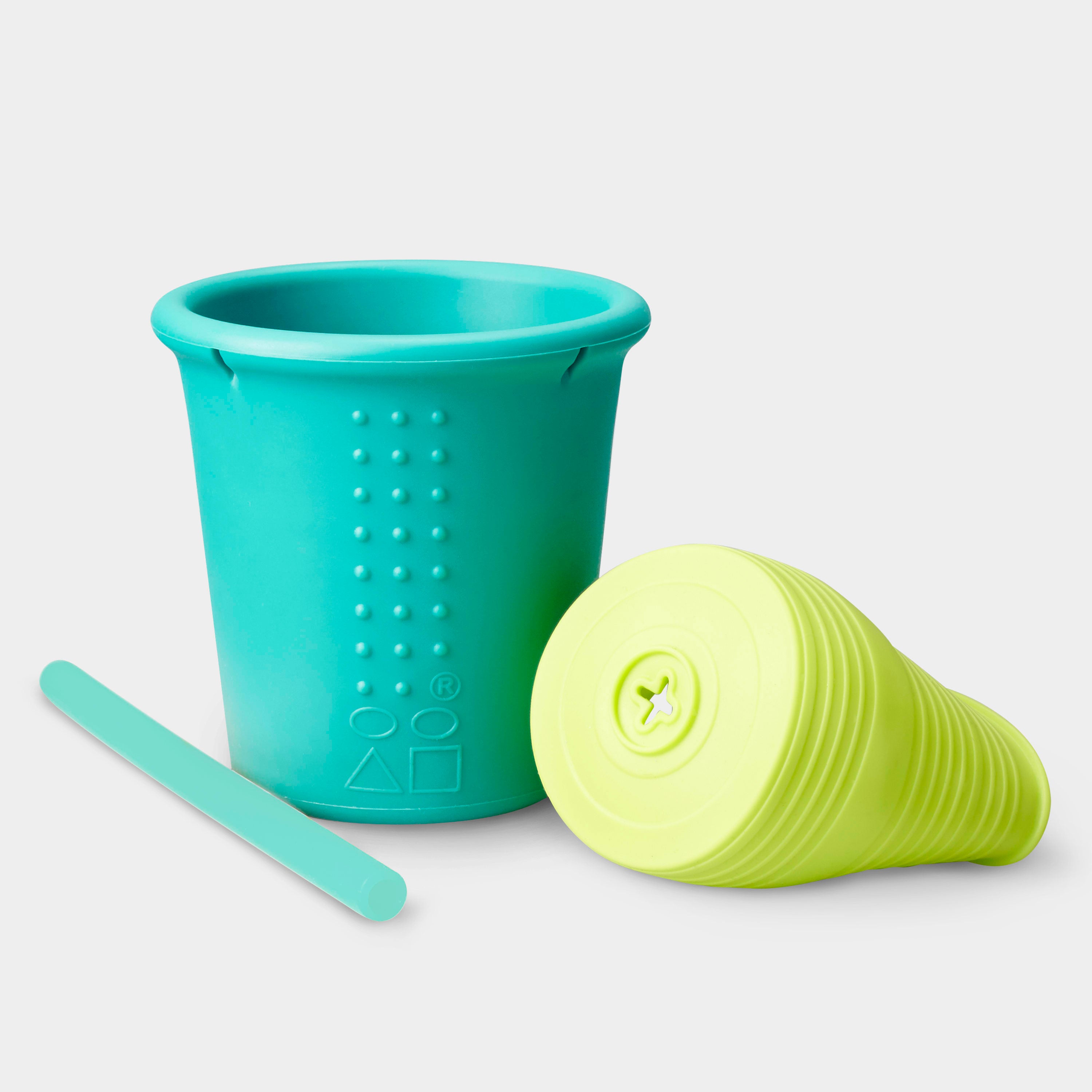 Family with GoSili eco-friendly silicone cups, promoting sustainable living.
