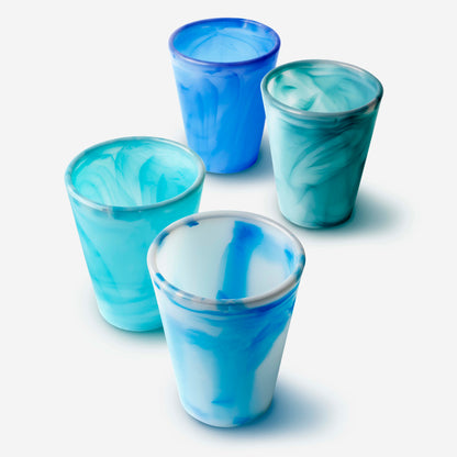 Flexible yet sturdy GoSili silicone cup, perfect for stacking and easy storage.
