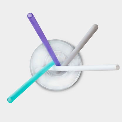 Extra - Long Reusable Silicone Straws, 4pk and 12pk - GoSili