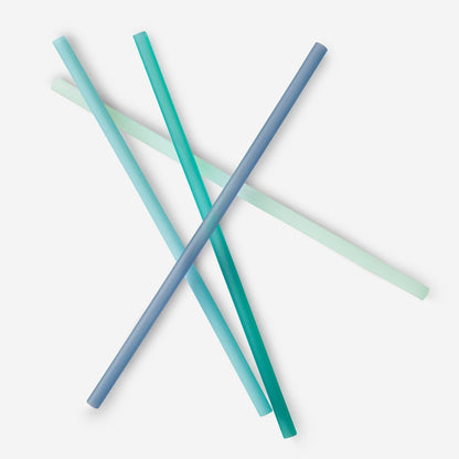 Extra - Long Reusable Silicone Straws, 4pk and 12pk - GoSili