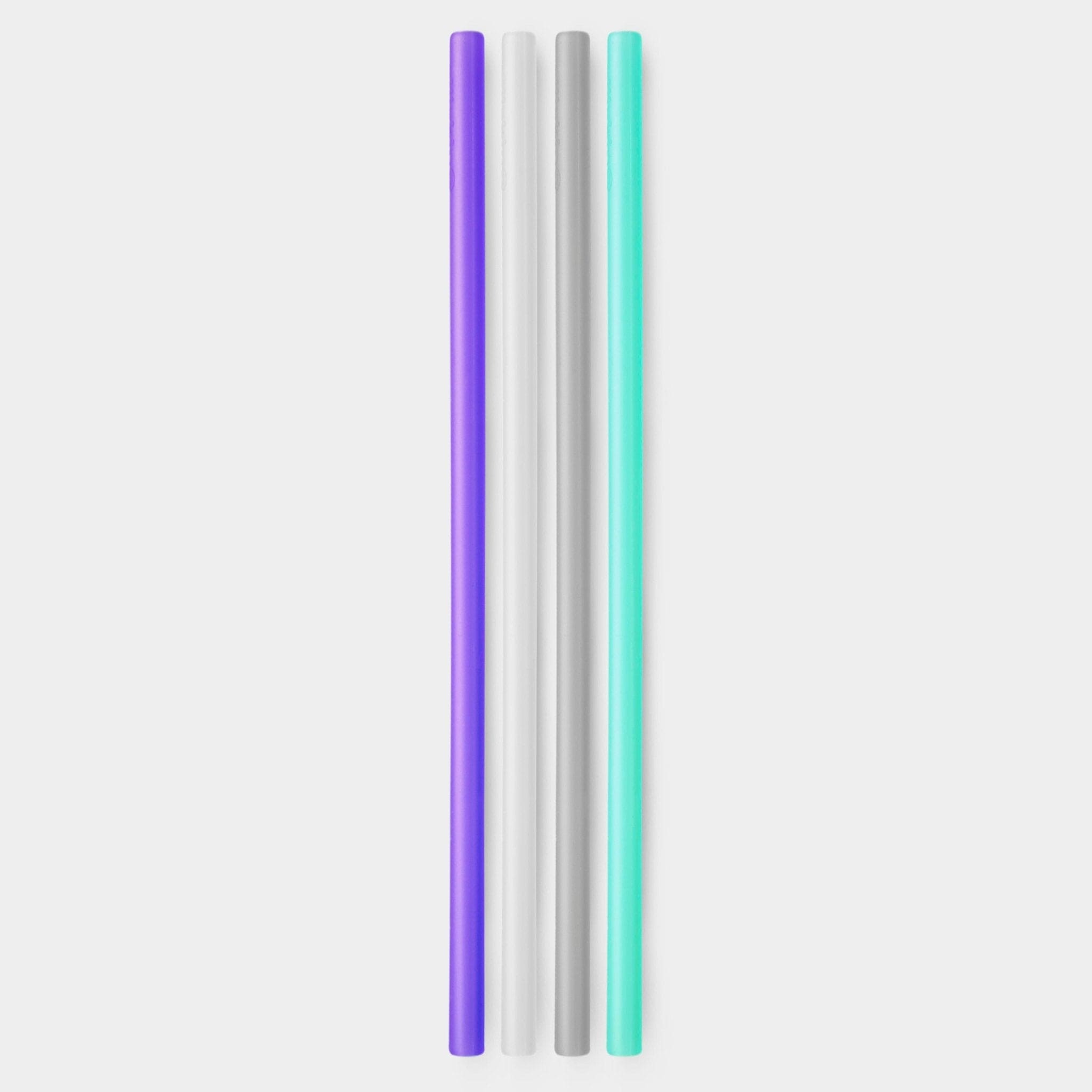 Extra - Long Reusable Silicone Straws, 4pk and 12pk - GoSili