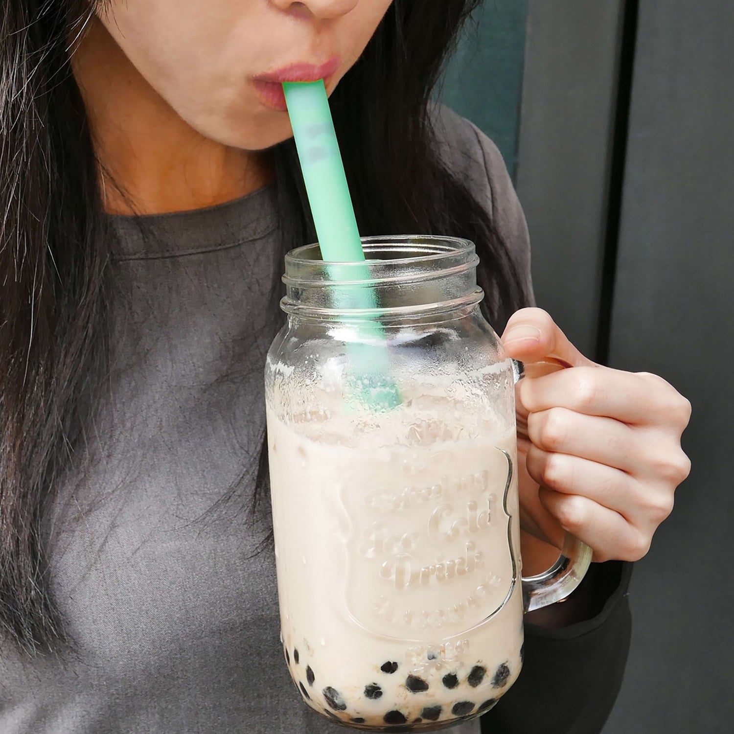 Extra - Wide Reusable Silicone Straw and Travel Case - GoSili