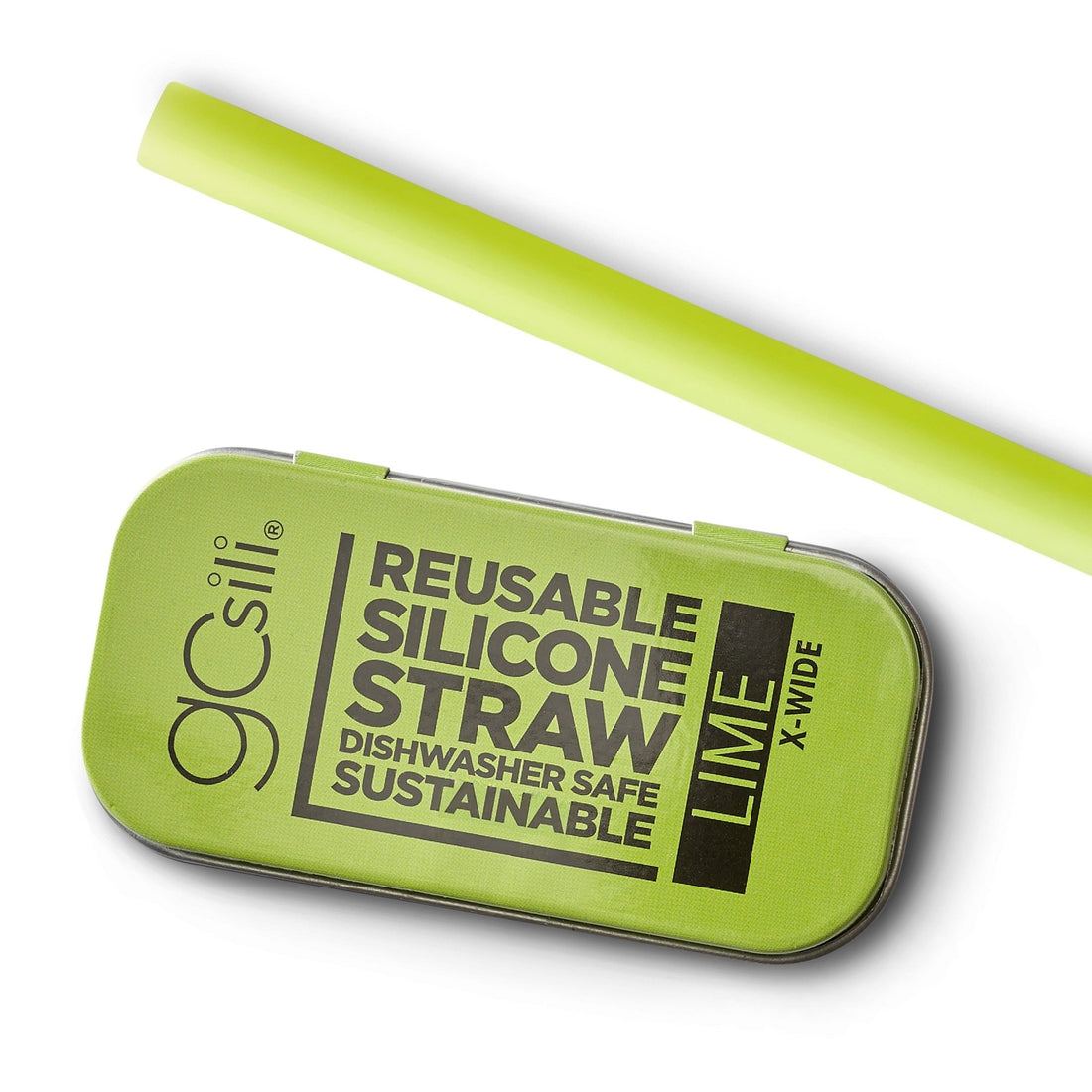 Extra - Wide Reusable Silicone Straw and Travel Case - GoSili