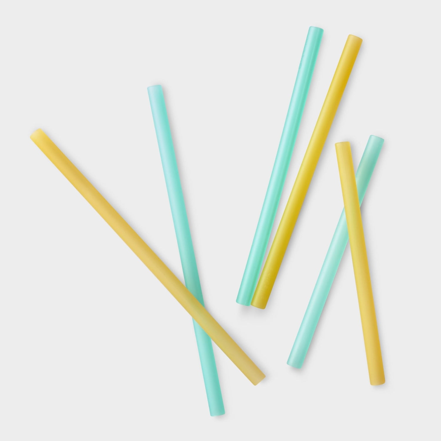 Multi - length Reusable Silicone Straws, 6pk - GoSili