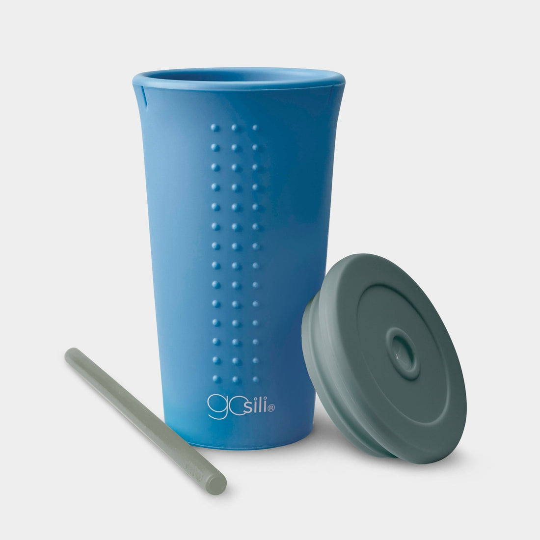 Reusable Silicone Straw Cup and Tumbler, 16oz - GoSili