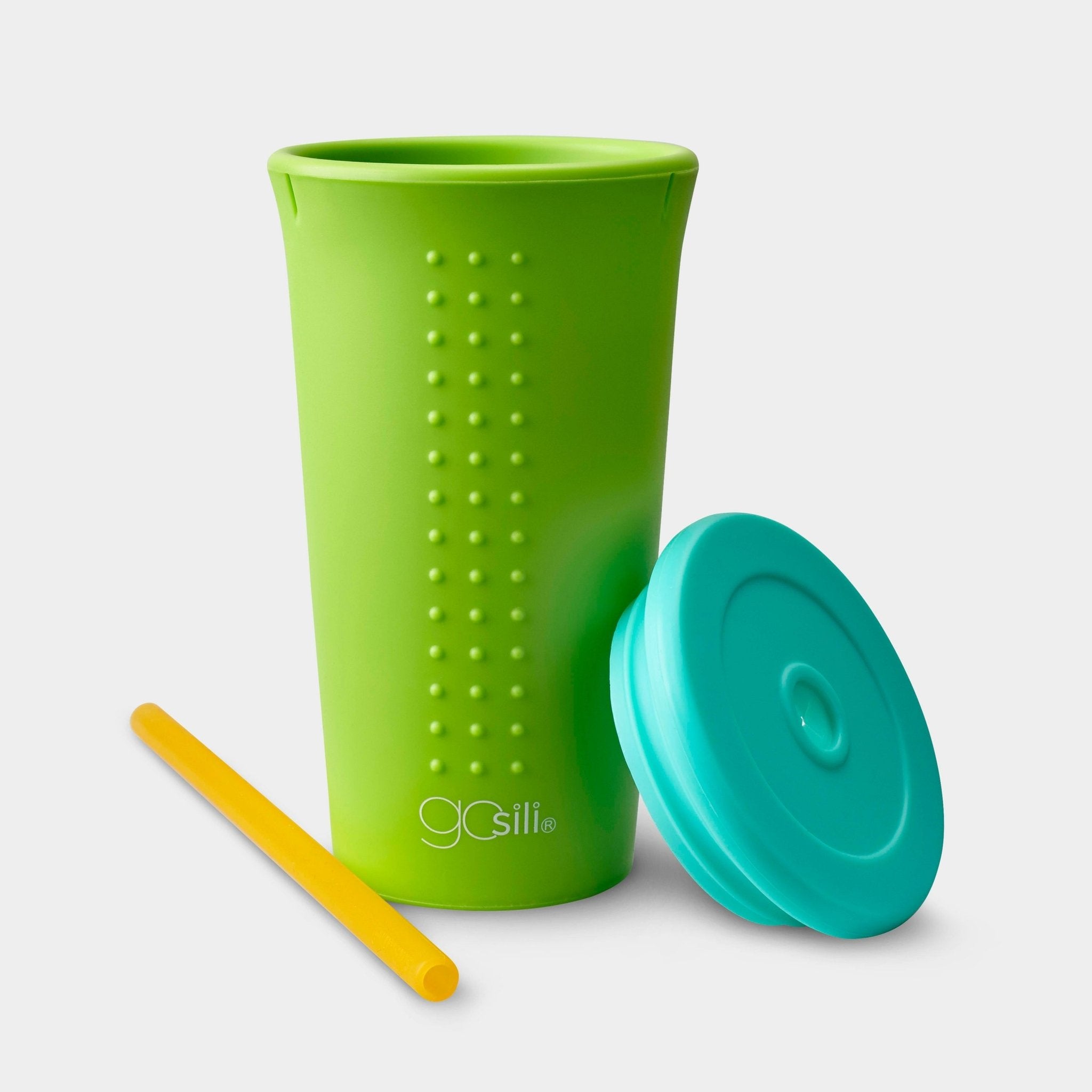 Reusable Silicone Straw Cup and Tumbler, 16oz - GoSili
