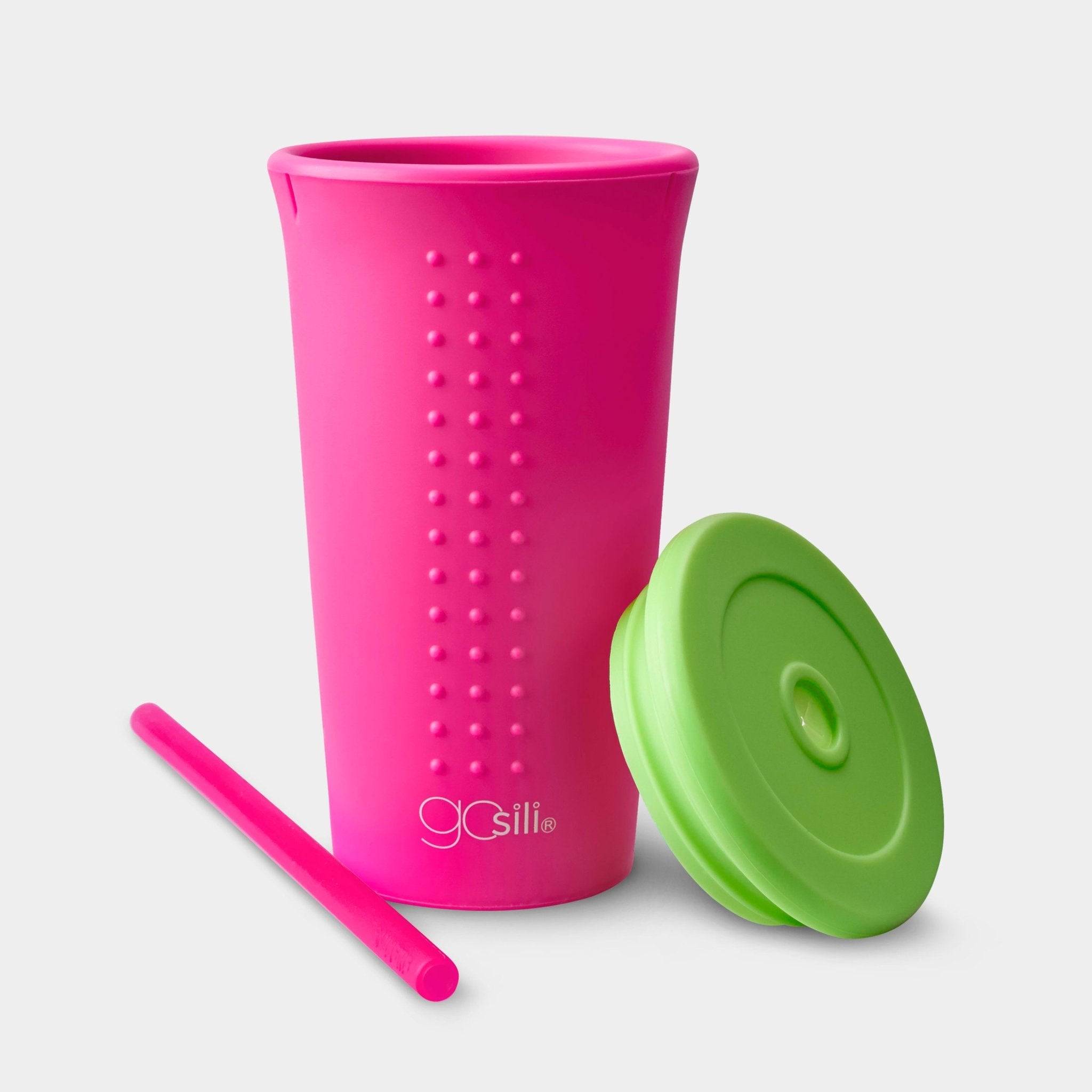 Reusable Silicone Straw Cup and Tumbler, 16oz - GoSili