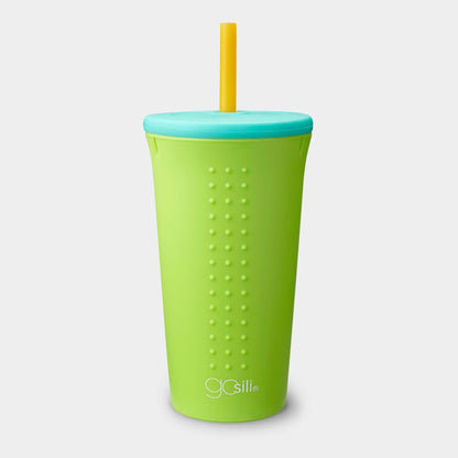 Reusable Silicone Straw Cup and Tumbler, 16oz - GoSili