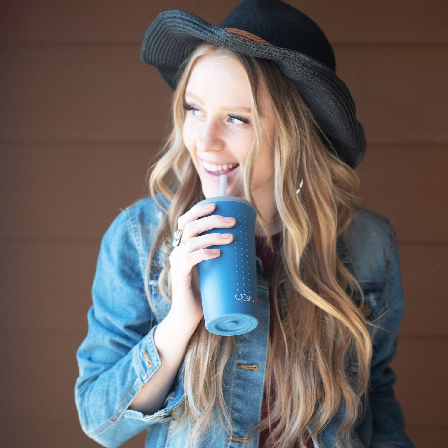 Reusable Silicone Straw Cup and Tumbler, 16oz - GoSili