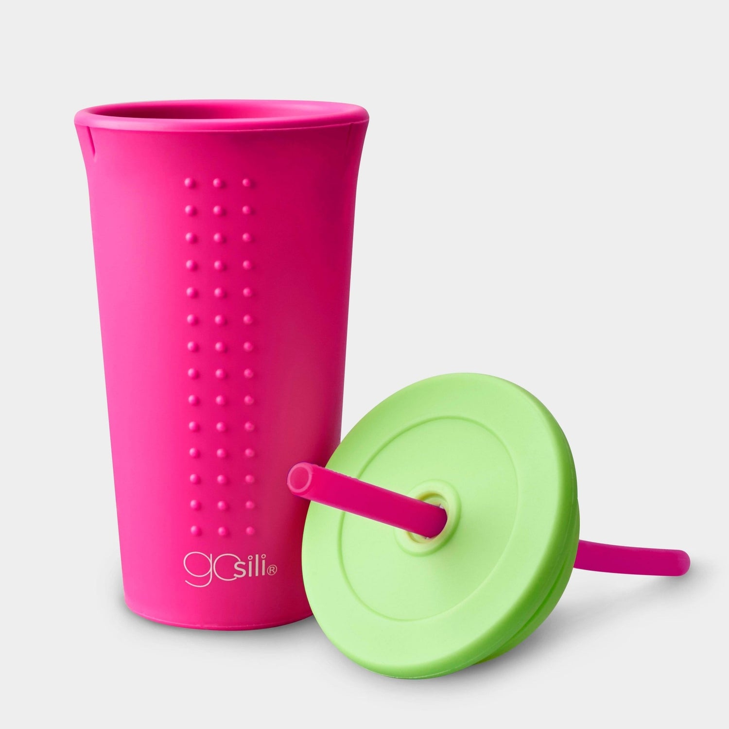 Reusable Silicone Straw Cup and Tumbler, 16oz - GoSili